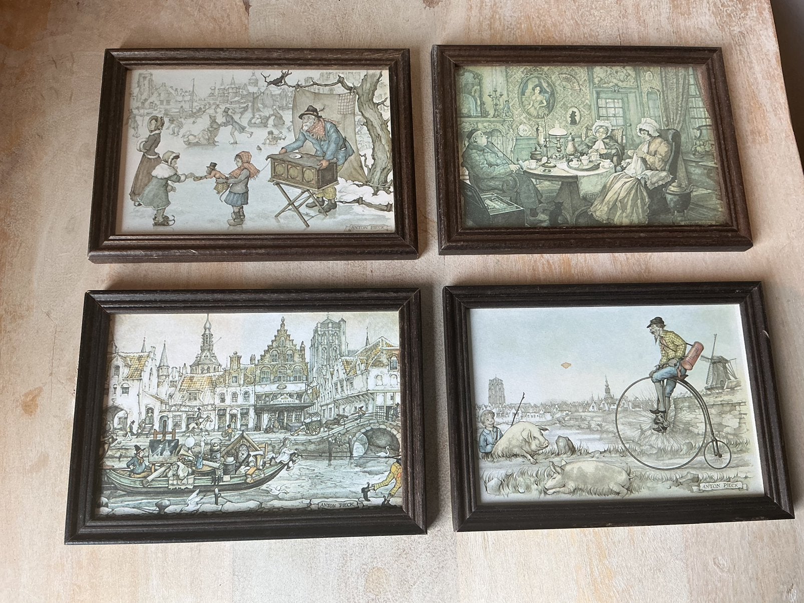 Nostalgische Anton Pieck kunst, Ophalen of Verzenden