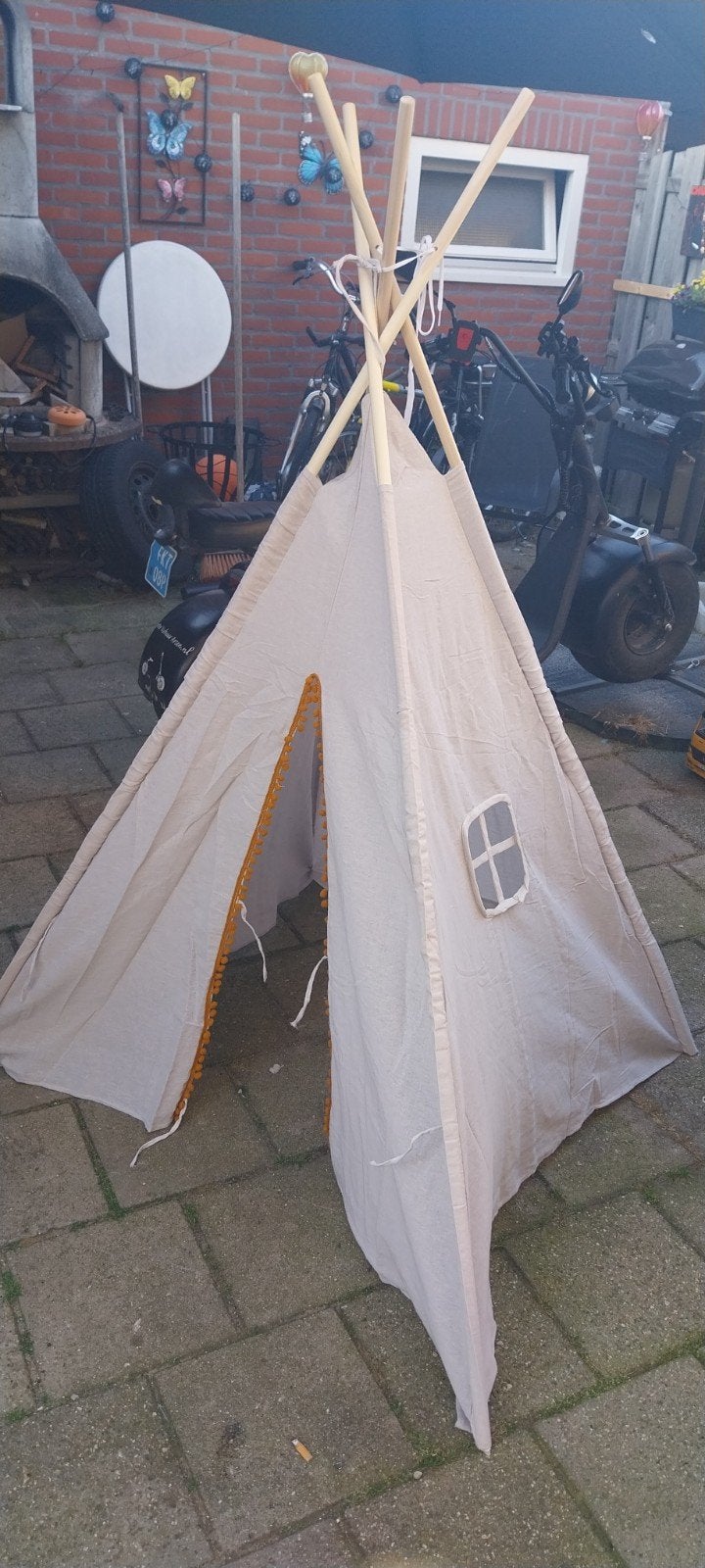 Nieuwe Kinder Tipi Tent 120x120x160cm, Ophalen of Verzenden, Nieuw