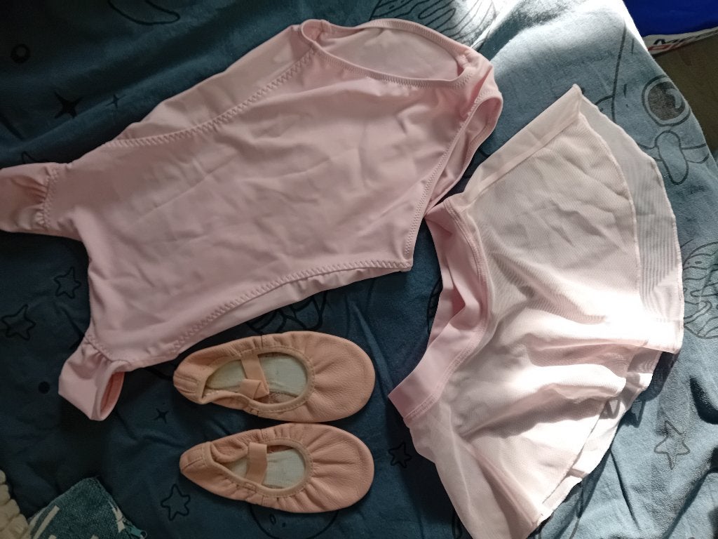 Balletpakje met rokje voor meisjes roze, Sport en Fitness, Ophalen, Zo goed als nieuw, Kleding