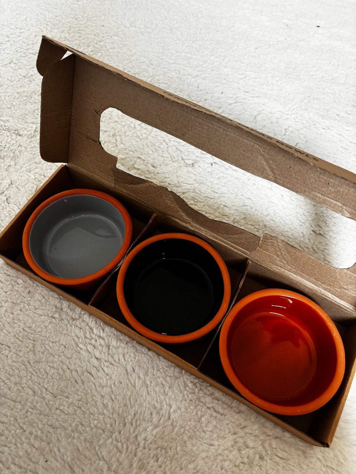 Senza Terracotta Tapas Bowls - 3 stuks, Overige typen, Nieuw, Ophalen of Verzenden, Steen/keramiek