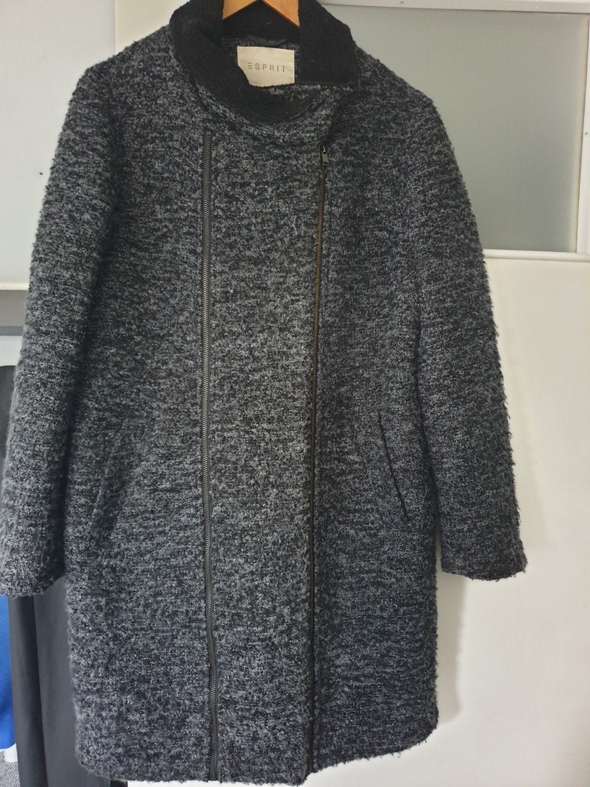 dames  winterjas zart/grijs gemêleerd Esprit zgan, Meerkleurig, Maat 42/44 (L), Ophalen of Verzenden, Zo goed als nieuw