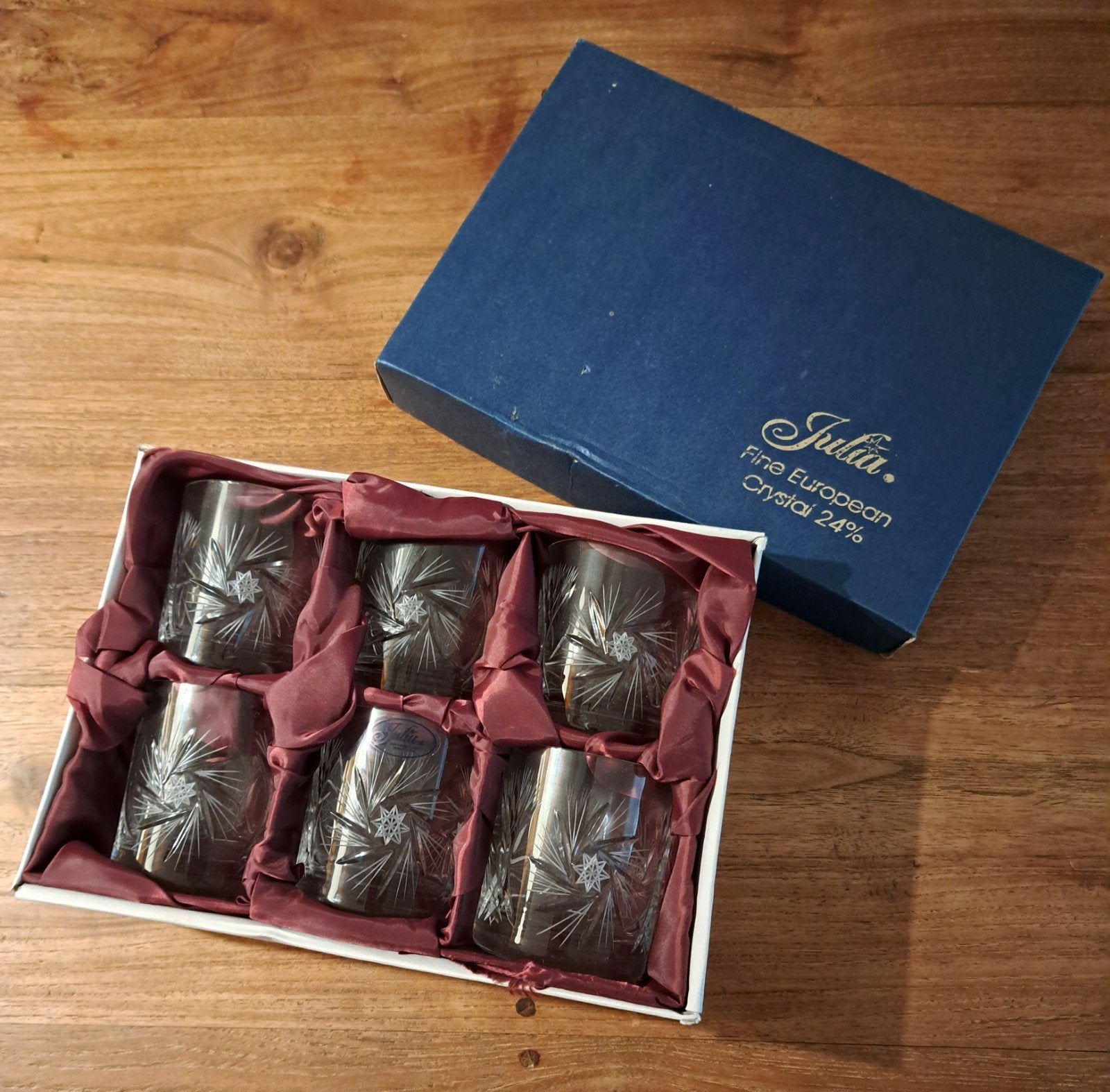 Julia Kristallen Glazen Set 6-delig – 24% Loodkristal, Ophalen