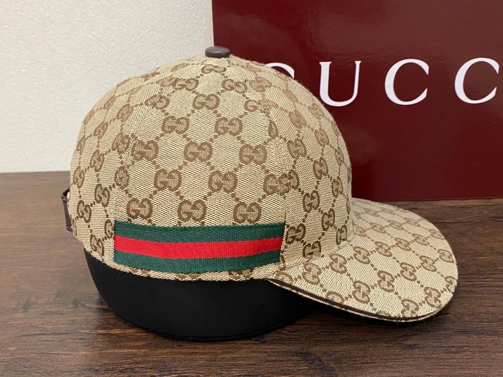Nieuwste Gucci GG canvas Cap Size M, Kleding | Heren, Nieuw, Ophalen of Verzenden, Gucci, Pet