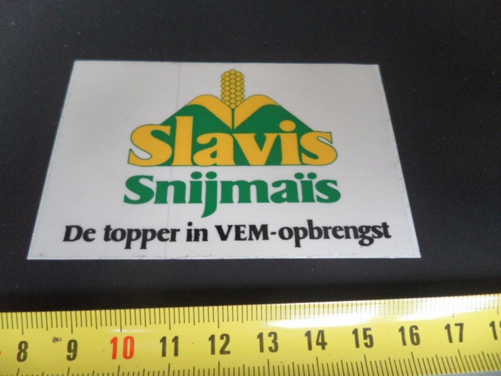sticker SLAVIS Snijmais De topper in VEM-opbrengst Transpara, Ophalen, Zo goed als nieuw
