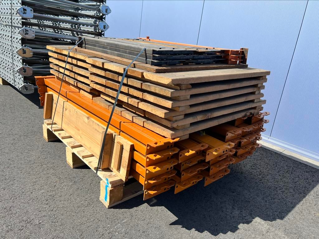 Palletstelling Overtoom 20 staanders en 70 liggers, Zakelijke goederen, Kantoor en Winkelinrichting | Magazijn, Stelling en Opslag