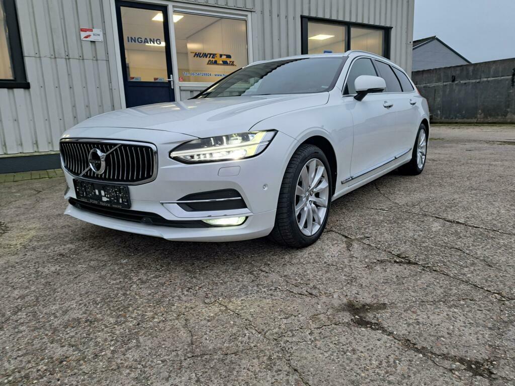 Volvo V90 2.0 D5 AWD Inscription , 707 Crystal White Pearl, Gebruikt