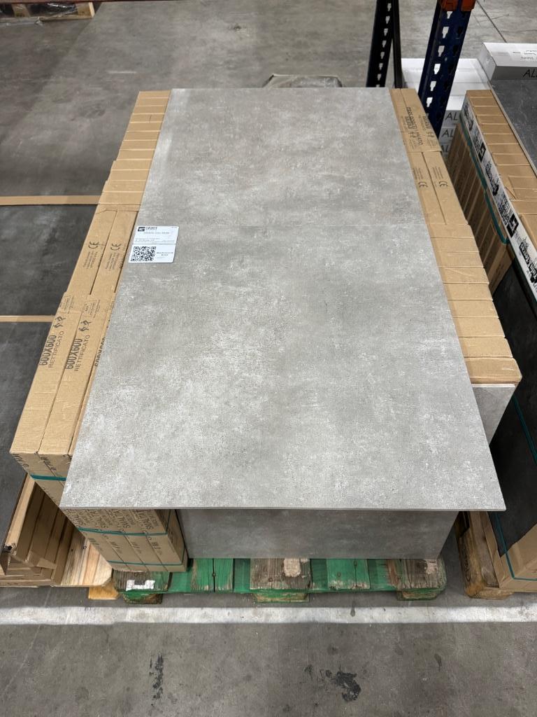 Keramische Tegel Concrete Grey 60x60 uit voorraad leverbaar!, 60 cm of meer, Nieuw, Ophalen of Verzenden, 10 m² of meer