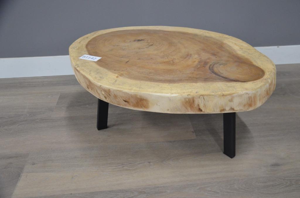 Ronde suar salontafel - 65- 75cm -BT142, Overige houtsoorten, 50 tot 100 cm, Rond, Nieuw