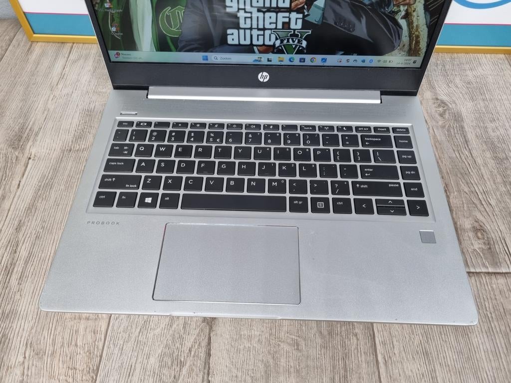 HP Probook 445G6 , Ryzen 5 3500u , 16 GB , 6 mnd garantie, 256 GB, Met videokaart, Qwerty, Refurbished
