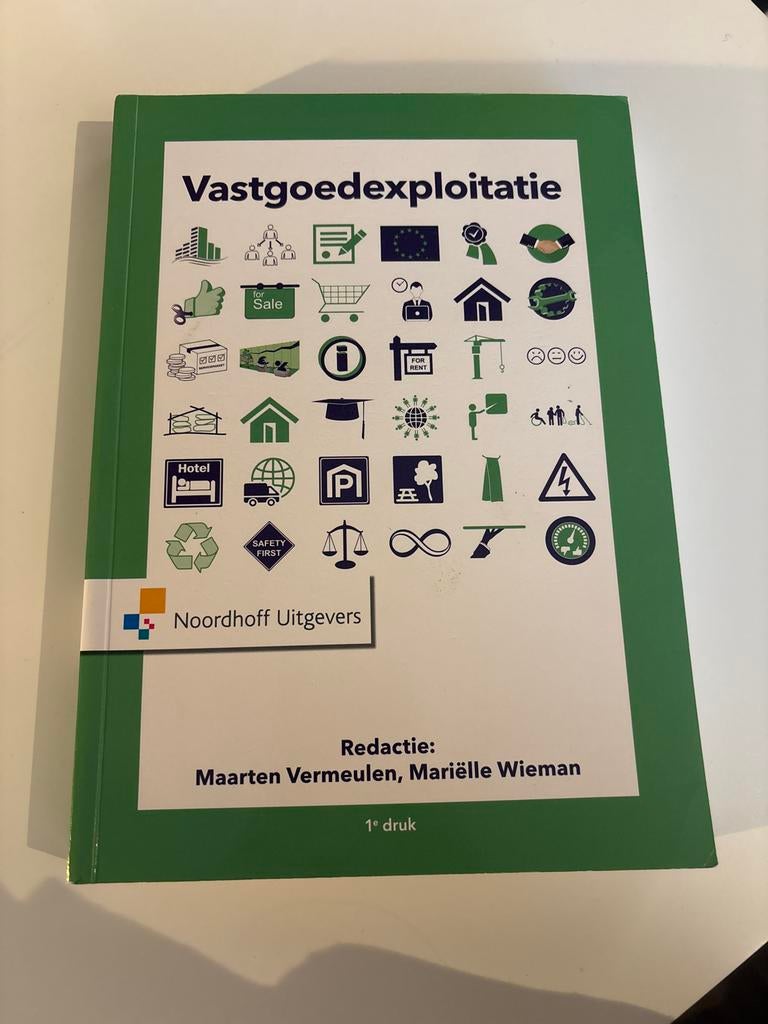 Vastgoedexploitatie Studieboek - Praktisch en Compleet, Boeken, Ophalen of Verzenden, Gamma, Zo goed als nieuw, HBO