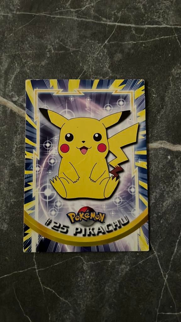 Mooie Topps TV Animation Edition Pokémon-kaart #25 Pikachu, Ophalen of Verzenden, Zo goed als nieuw