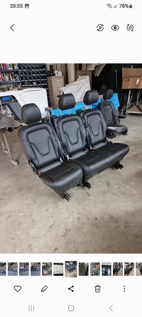 stoelen lederen lugano mercedes class v 250 447 nieuws, Ophalen of Verzenden, Nieuw