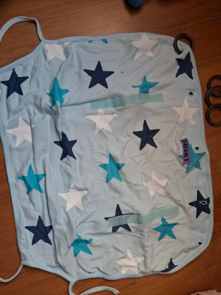 Blauwe dooky met sterren voor kinderwagen, Ophalen of Verzenden, Gebruikt