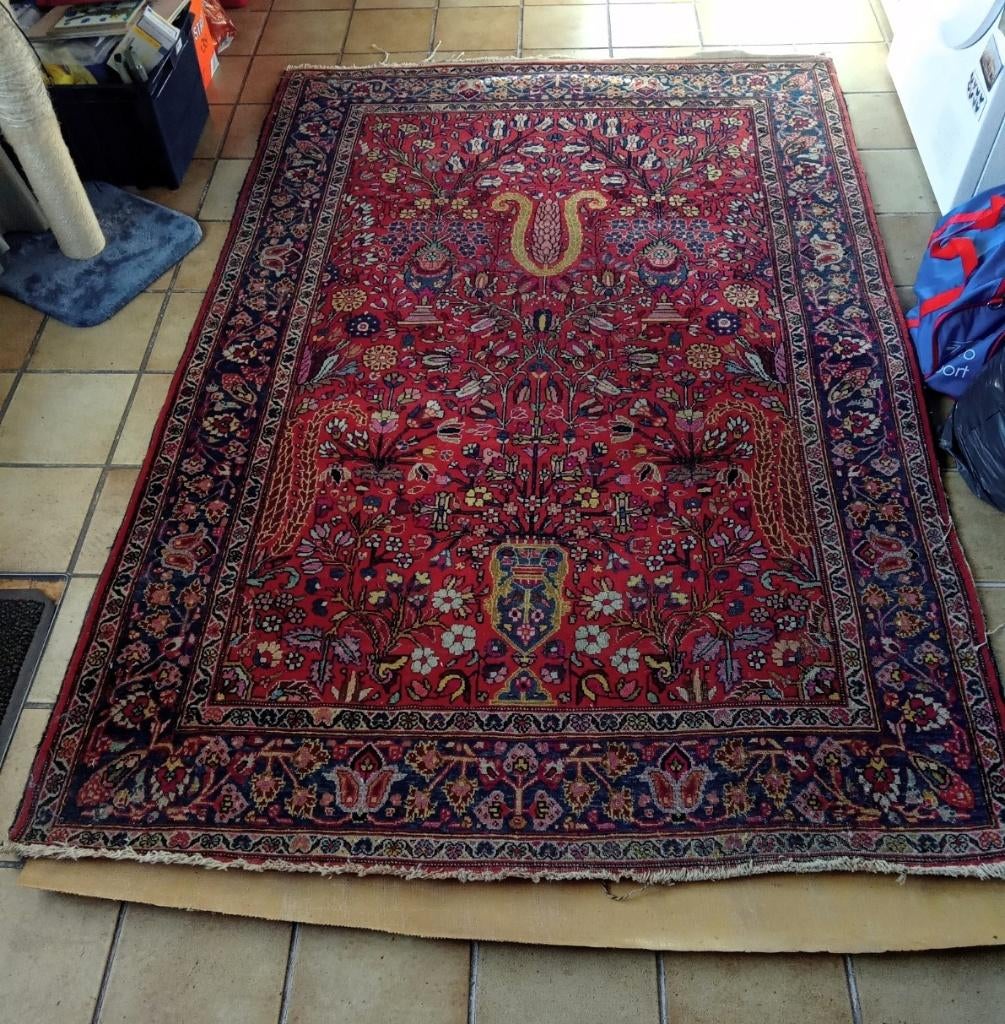 Perzische tapijten een grote en een kleinere, Ophalen, Gebruikt, 100 tot 150 cm, Perzisch
