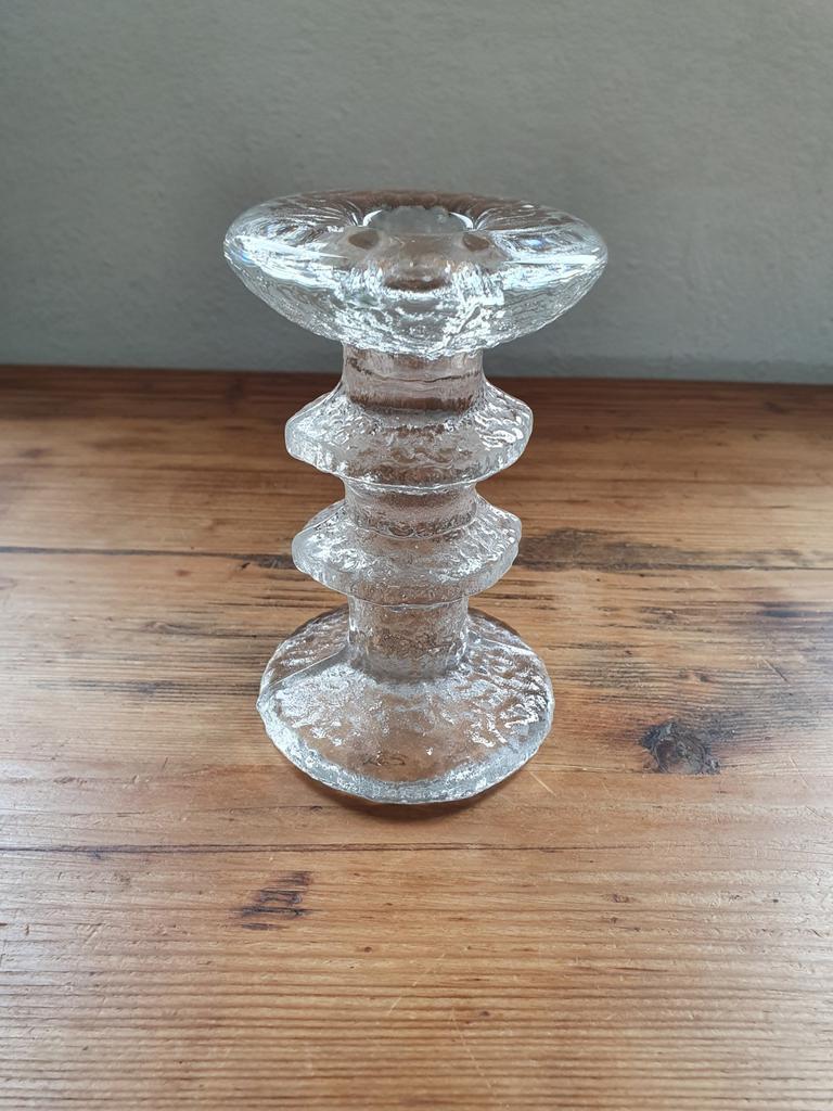 Iittala "FESTIVO" 2-rings kandelaar - Timo Sarpaneva Finland, Ophalen of Verzenden, Glas