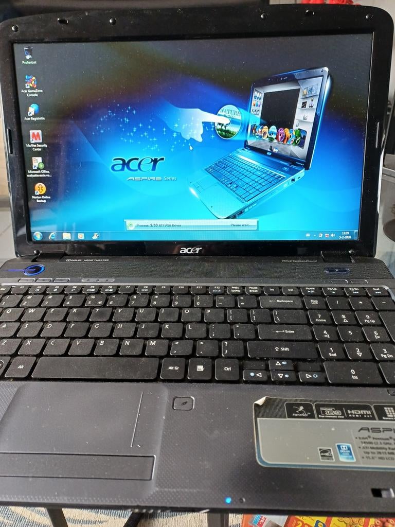 Acer Aspire 5738ZG, Computers en Software, Windows Laptops, Ophalen, Gebruikt, 15 inch, 2 tot 3 Ghz