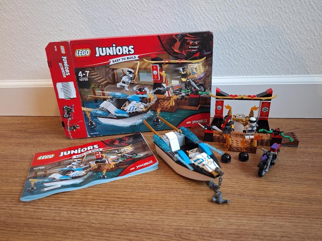 Lego Ninjago zanes ninjaboot achtervolging 10755, Ophalen, Zo goed als nieuw
