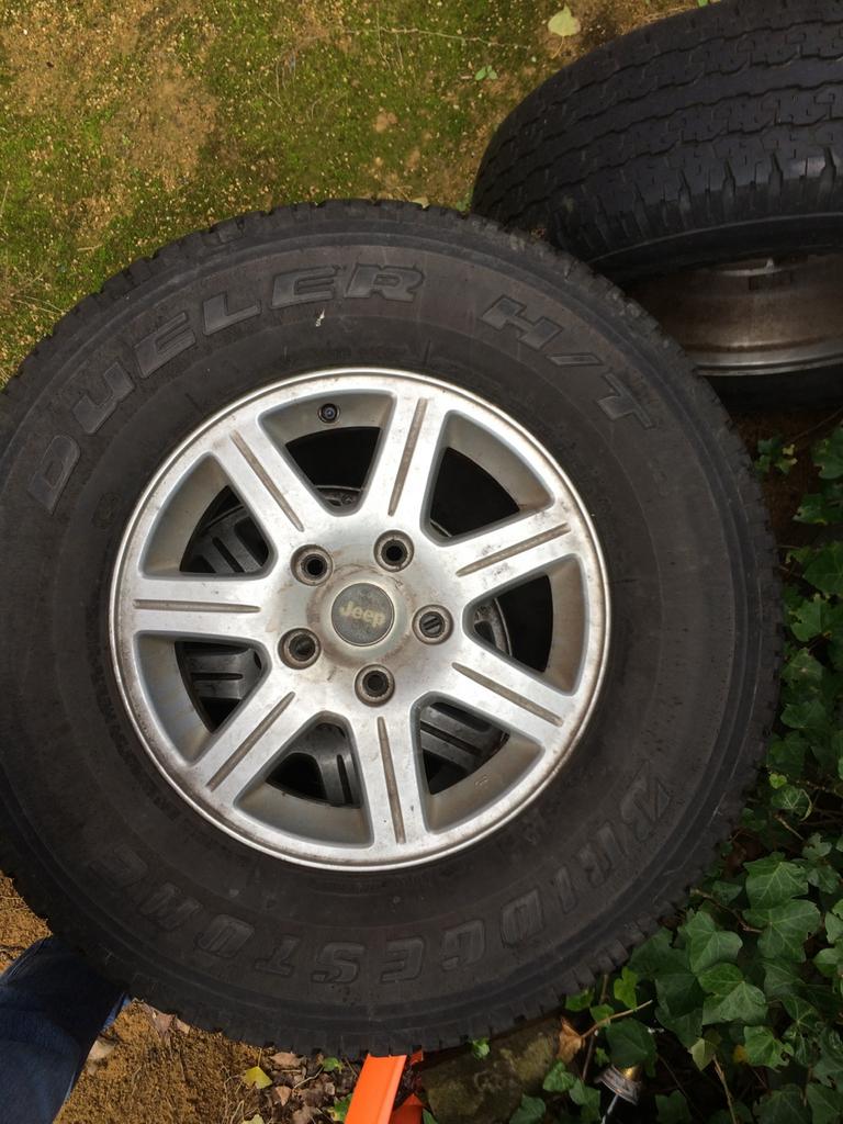 Jeep Grand Cherokee Velgen met BridgestoneBanden, Auto-onderdelen, Ophalen, Gebruikt, Jeep