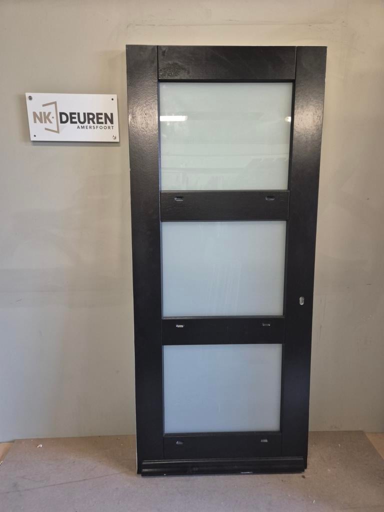 Kwaliteit ALBO Hardhouten voordeur (87x202,5) NIEUW (Nr27), Ophalen, Nieuw, 200 tot 215 cm, Glas