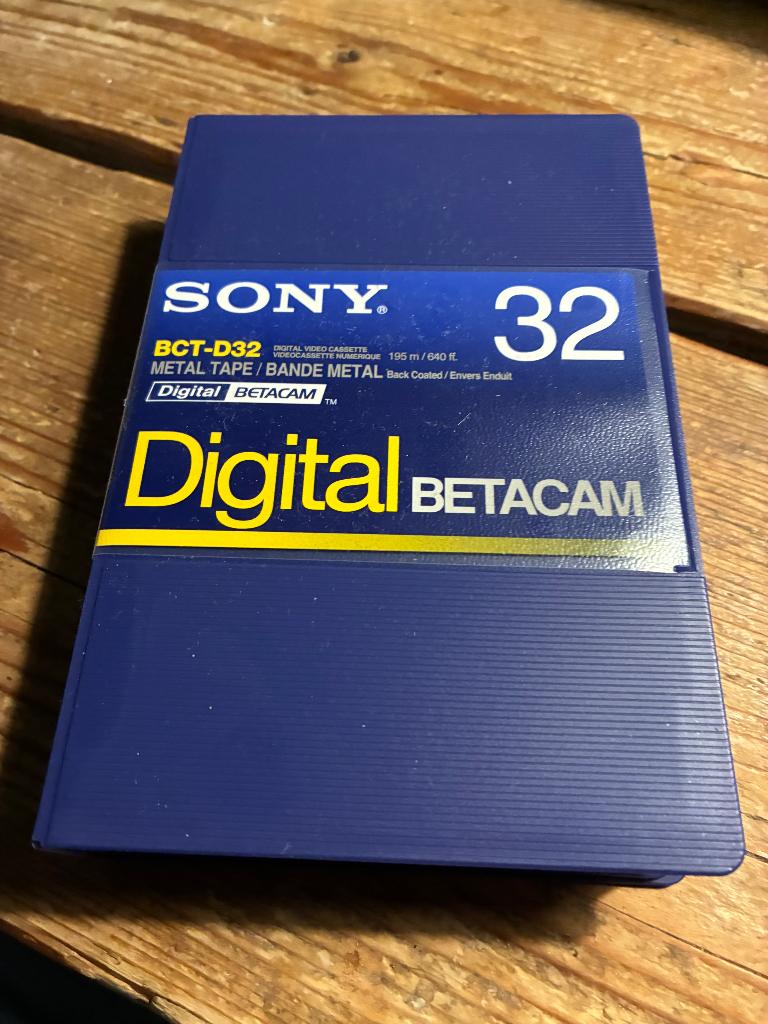 9 x Digi betacam tapes Sony 32 min, Audio, Tv en Foto, Professionele Audio-, Tv- en Video-apparatuur, Ophalen, Nieuw, Video