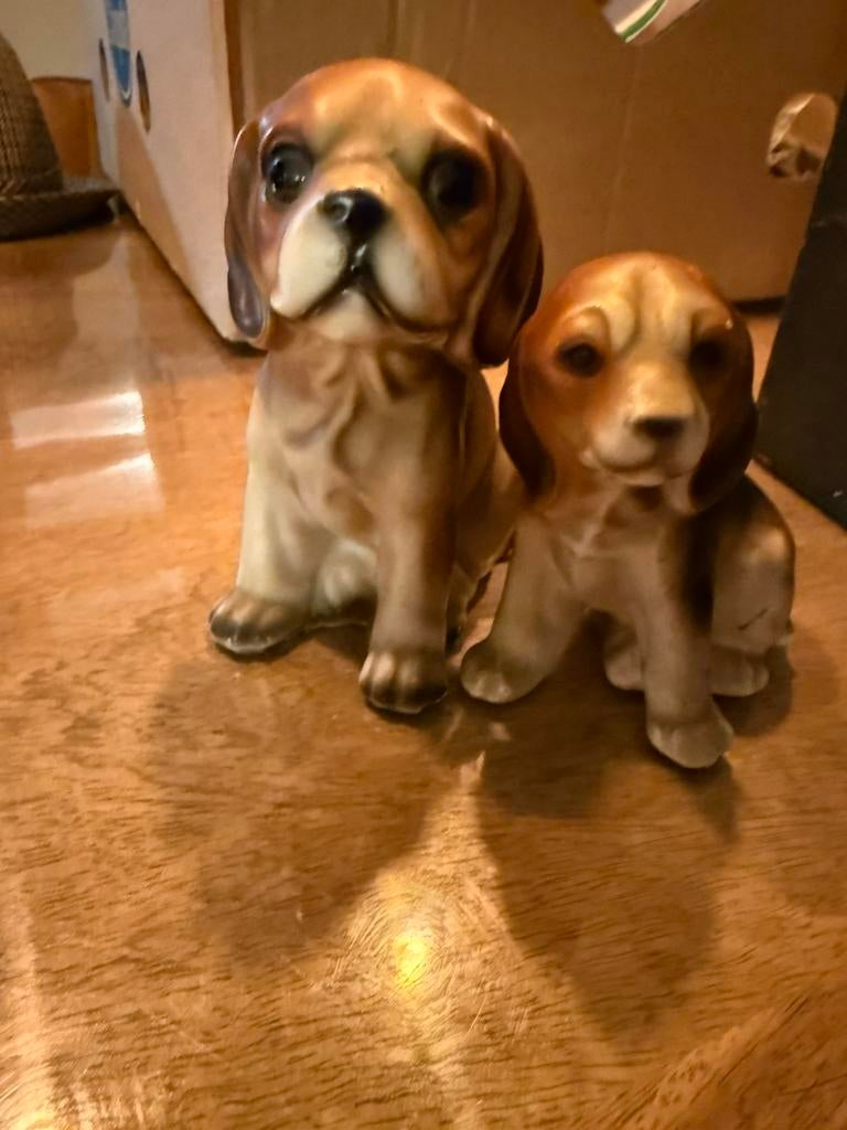 Honden beelden vintage, Ophalen of Verzenden, Gebruikt, Dier