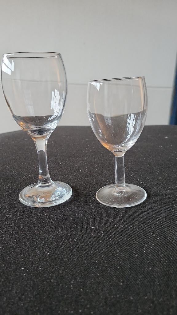 Ice tea en wijn glazen, Ophalen, Glas of Glazen, Gebruikt, Glas