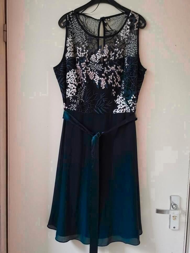 Cocktailjurk Jurk maat 42, Blauw, Maat 42/44 (L), Nieuw, Cocktailjurk