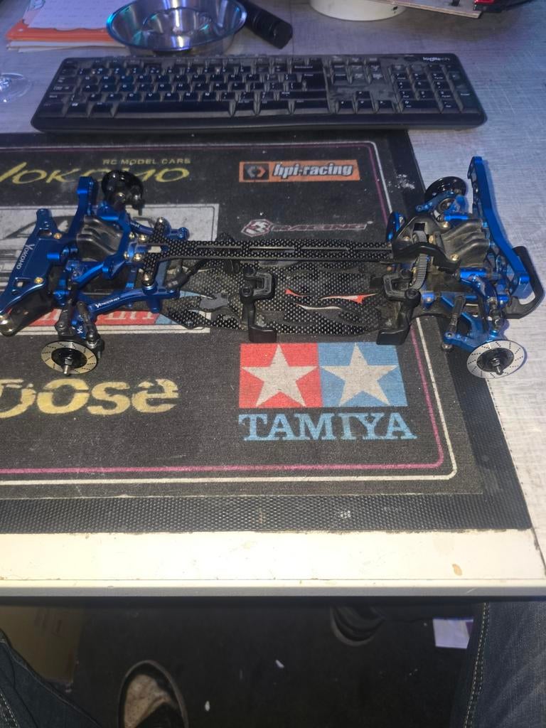 Rc yokomo dpr drift chassis, Elektro, Gebruikt, Ophalen of Verzenden, Schaal 1:10