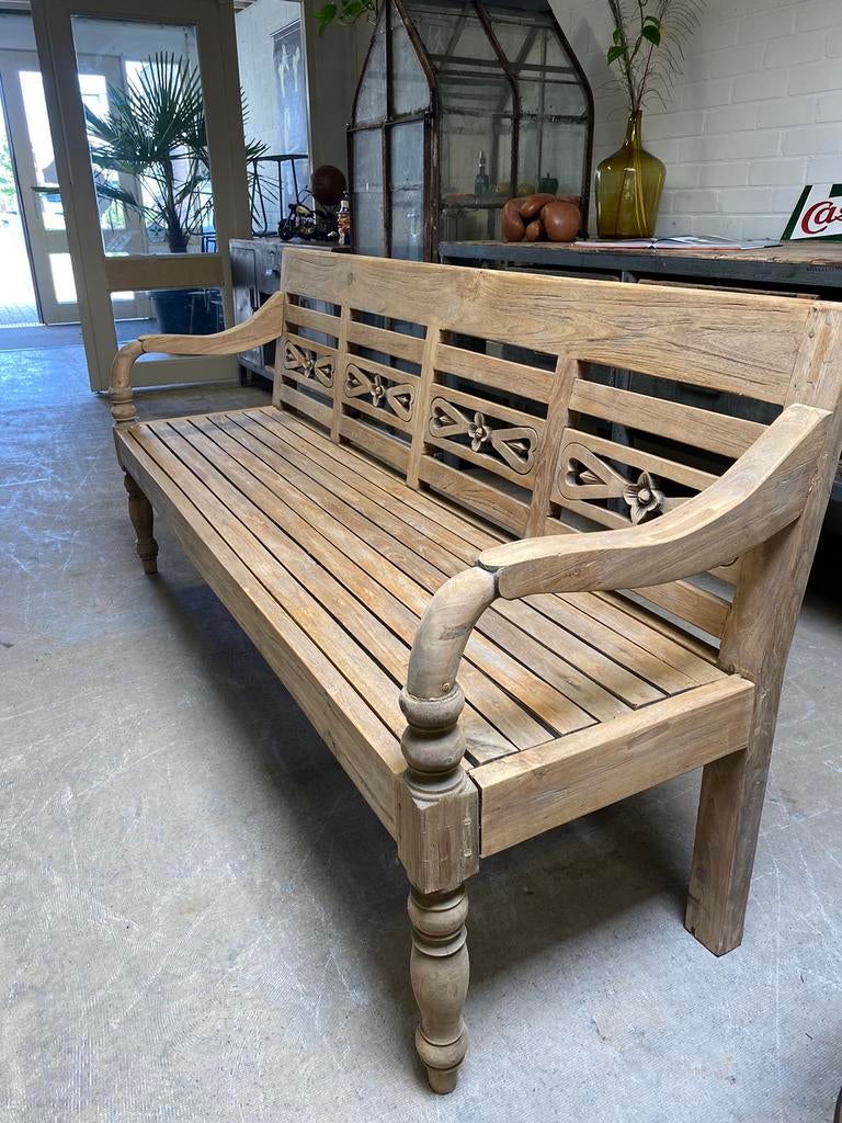 4 persoons tuinbank teakhout, Tuin en Terras, Tuinbanken, Ophalen of Verzenden, Nieuw, Teakhout