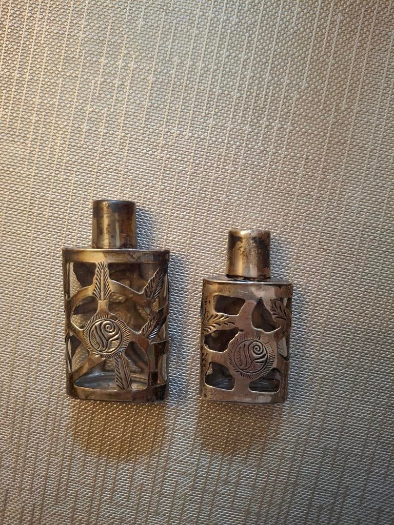 Zilveren parfumflesjes, Antiek en Kunst, Ophalen of Verzenden