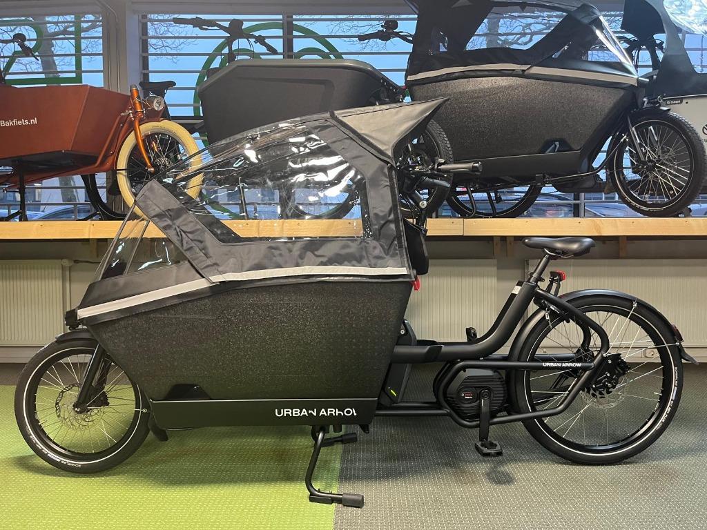 Urban Arrow Family Active+/Perf/Cargo Line 500 Wh zwart/wit, Overige merken, Huif, Ophalen of Verzenden, Zo goed als nieuw