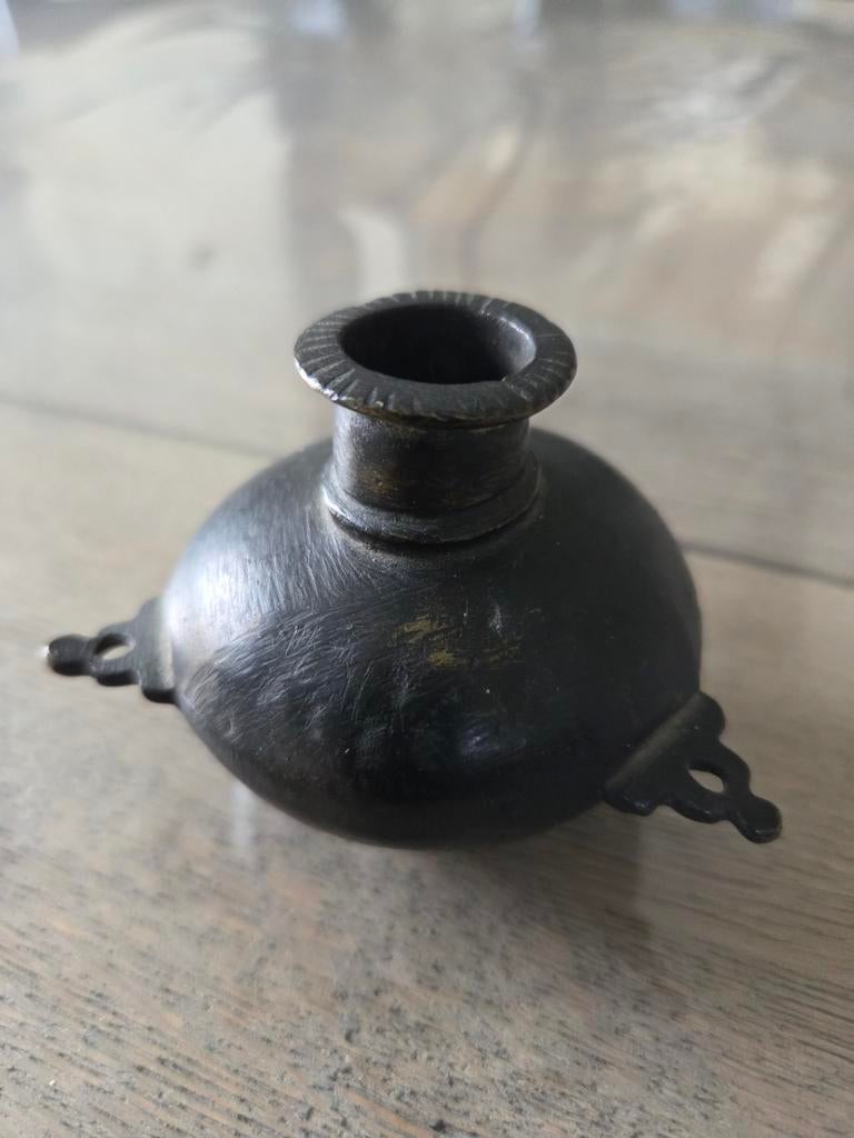 Oud brons inktpotje, Antiek en Kunst, Ophalen of Verzenden