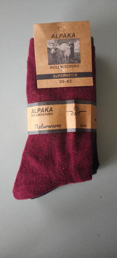 Alpaca sokken, 3 paar maat 39-42, Kleding | Dames, Sokken en Kousen, Sokken en Kniesokken, 5405AS, Overige kleuren, Nieuw