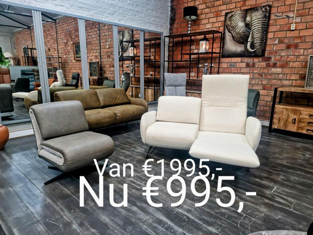 Hoekbanken en bankstellen opruimingen, Ophalen of Verzenden, Vierpersoons of meer, Leer