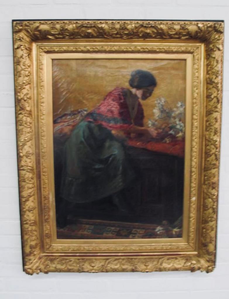 Schilderij schilder Johannes Willem Simon de Groot olieverf, Antiek en Kunst, Kunst | Schilderijen | Klassiek, Ophalen of Verzenden