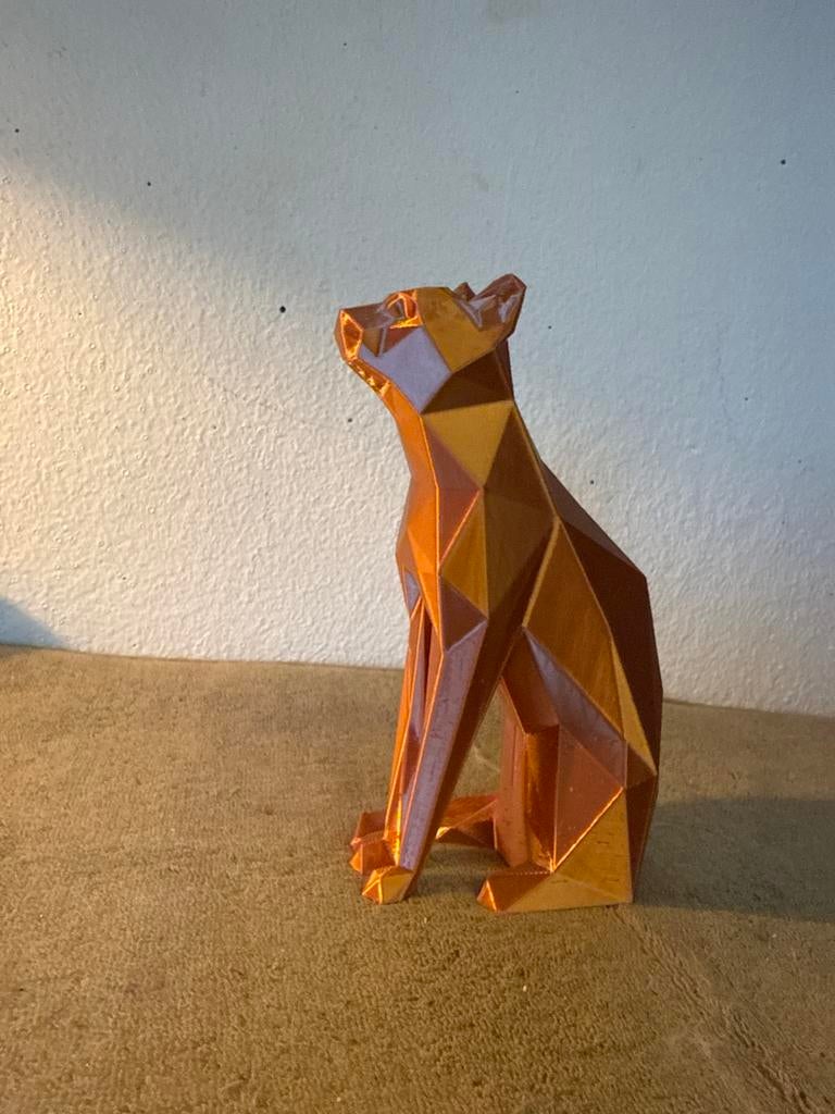 Modern Kunststof Kat Beeld, Tuin en Terras, Tuinbeelden, Ophalen of Verzenden, Zo goed als nieuw, Kunststof, Dierenbeeld