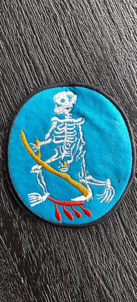 13th Bomb Squadron  The Devils Own Grim Reapers., Ophalen of Verzenden, Landmacht, Nederland, Embleem of Badge
