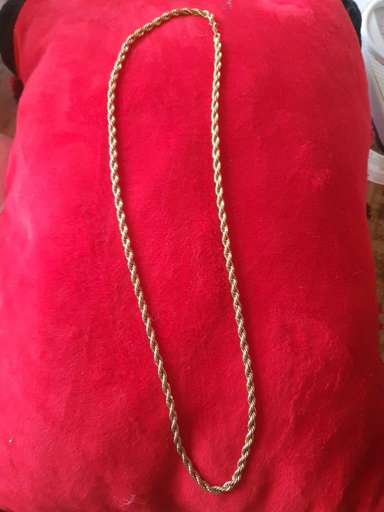 Monet ketting, Sieraden, Tassen en Uiterlijk, Kettingen, Ophalen of Verzenden, Goud, Overige materialen