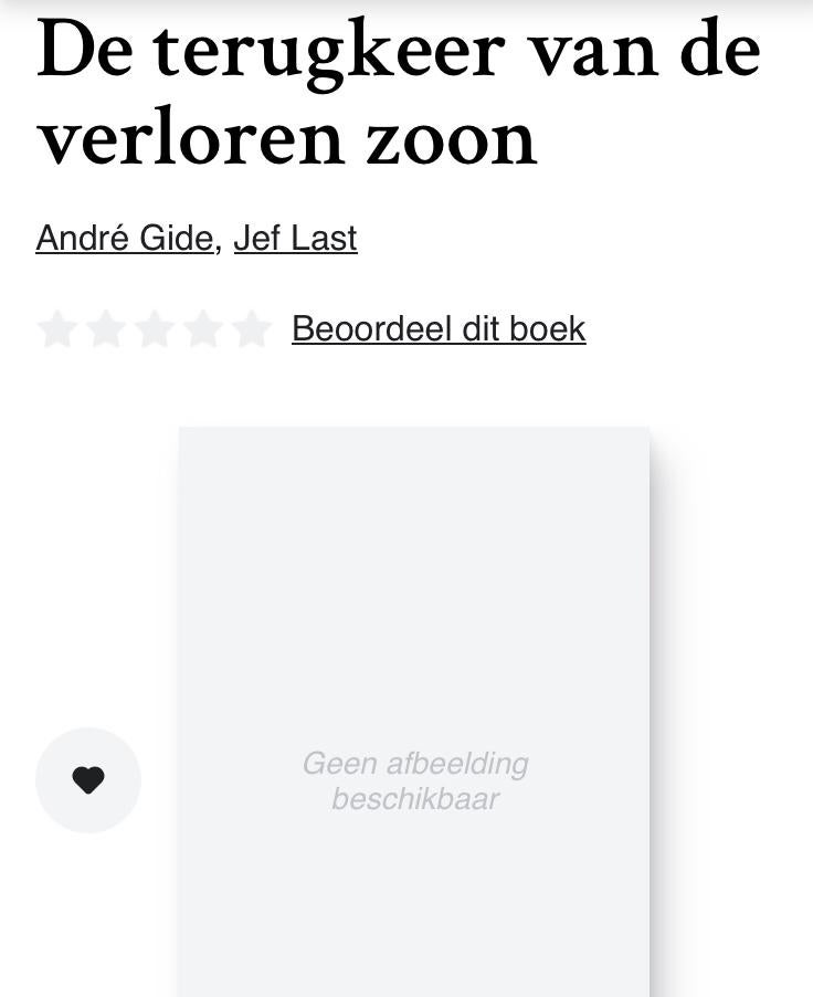 GEZOCHT: Boek - De terugkeer van de verloren zoon, Ophalen of Verzenden, Zo goed als nieuw