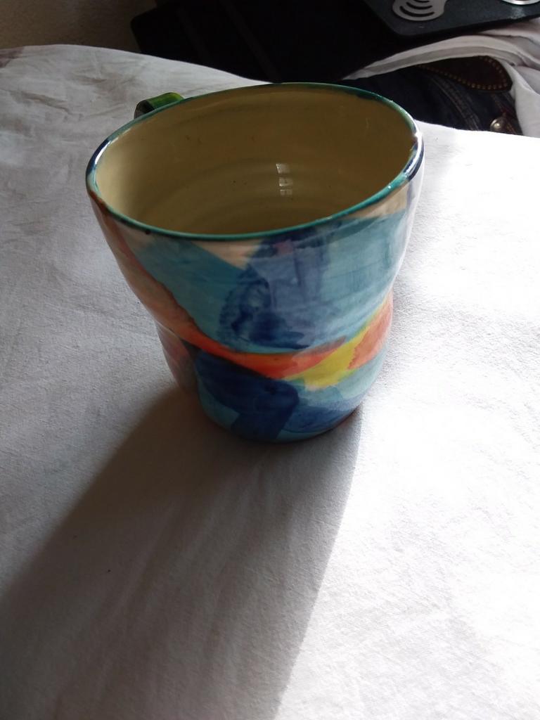 Koffiemok NE beker art deco design beker izgst 10 x 9 mok, Ophalen of Verzenden