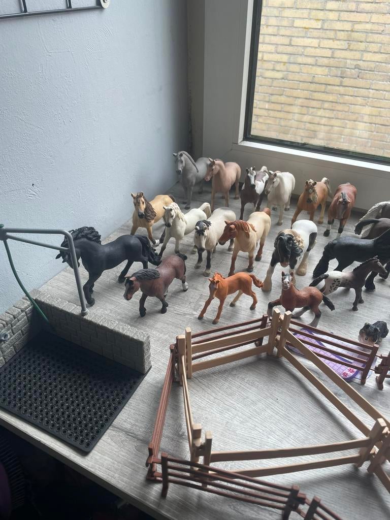 Grote schleich paarden verzameling z.g.a.n., Kinderen en Baby's, Speelgoed | Educatief en Creatief, Zo goed als nieuw, Ophalen of Verzenden