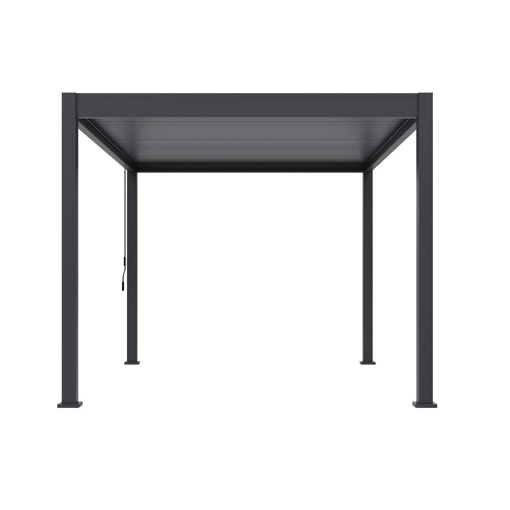Orion Deluxe lamellen overkapping - 300x400 cm - Antraciet, Ophalen, Nieuw, Veranda