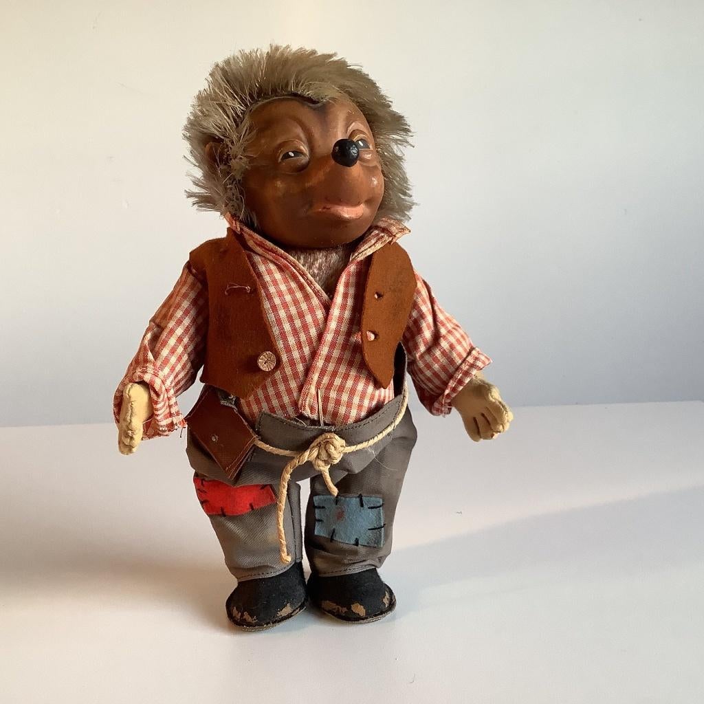 Grote vintage Steiff Mecki in goede staat, Ophalen of Verzenden
