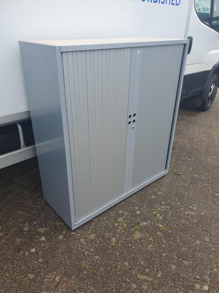 Gispen Meta roldeurkasten 130h x 120b, 100 tot 150 cm, 100 tot 150 cm, Meerdere deuren, Ophalen of Verzenden