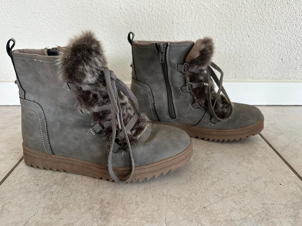 Sneeuwlaarzen snowboots maat 37 rits rubber zool grijs Walkx, Walkx, Snowboots, Ophalen of Verzenden, Zo goed als nieuw