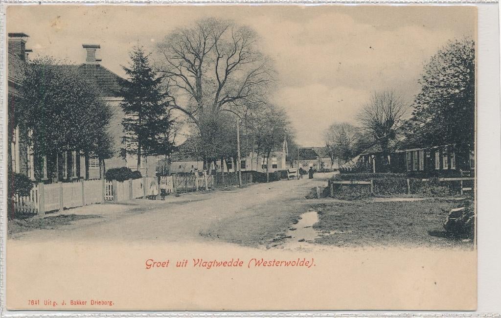 Groet uit Vlagtwedde (Westerwolde), Ophalen of Verzenden, Voor 1920, Gelopen, Groningen