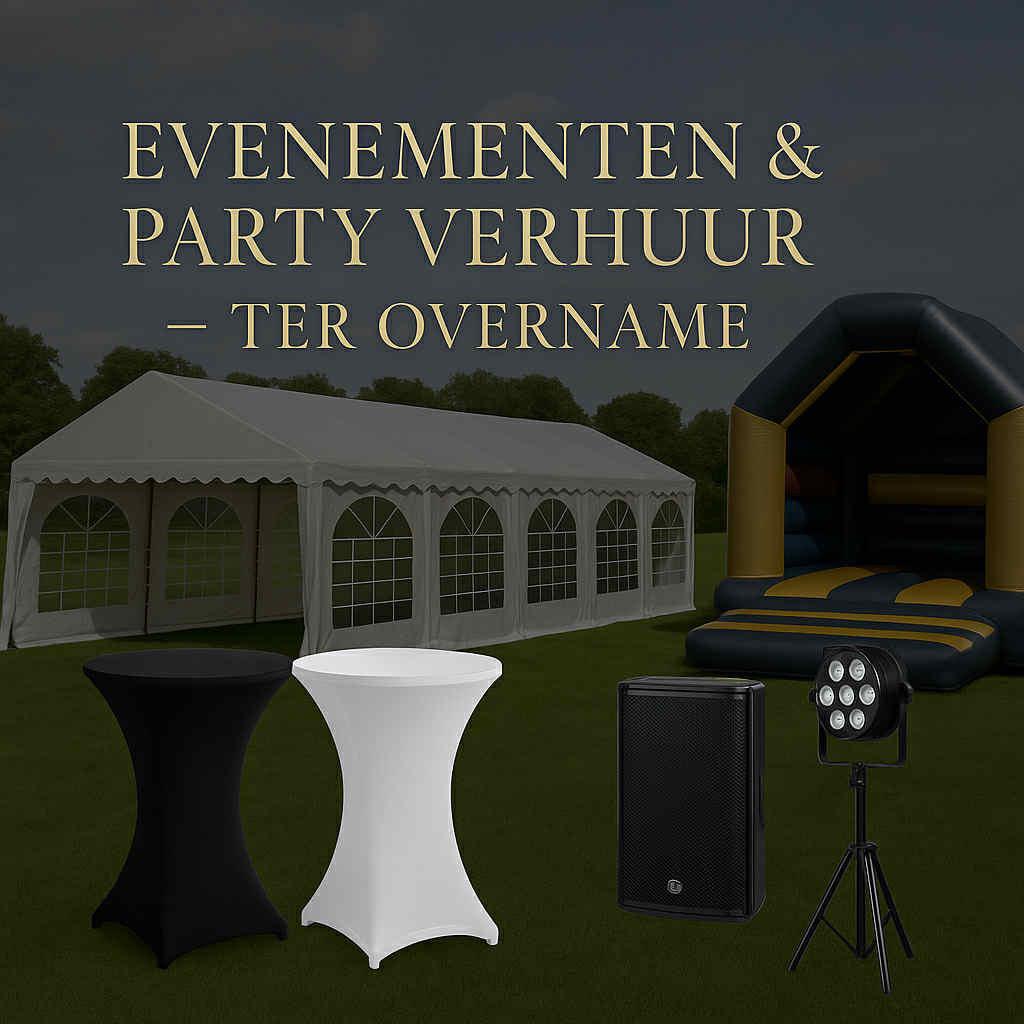 Compleet party - event verhuur bedrijf ter overname, Ophalen of Verzenden, Zo goed als nieuw
