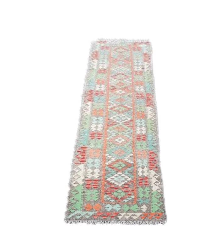Handgeweven Kelim Kleed - 381x90 cm, Beige, 200 cm of meer, Zo goed als nieuw, Rechthoekig