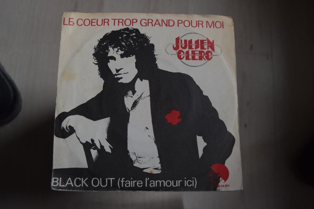 Julien Clerc - Le coeur trop grande pour moi, Gebruikt, 7 inch, Single, Ophalen of Verzenden