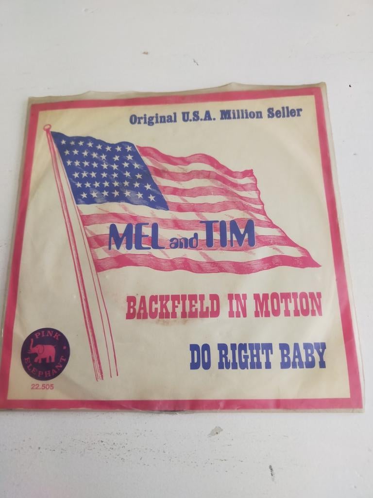 Mel and Tim , backfield in motion, Ophalen of Verzenden, Zo goed als nieuw, Pop